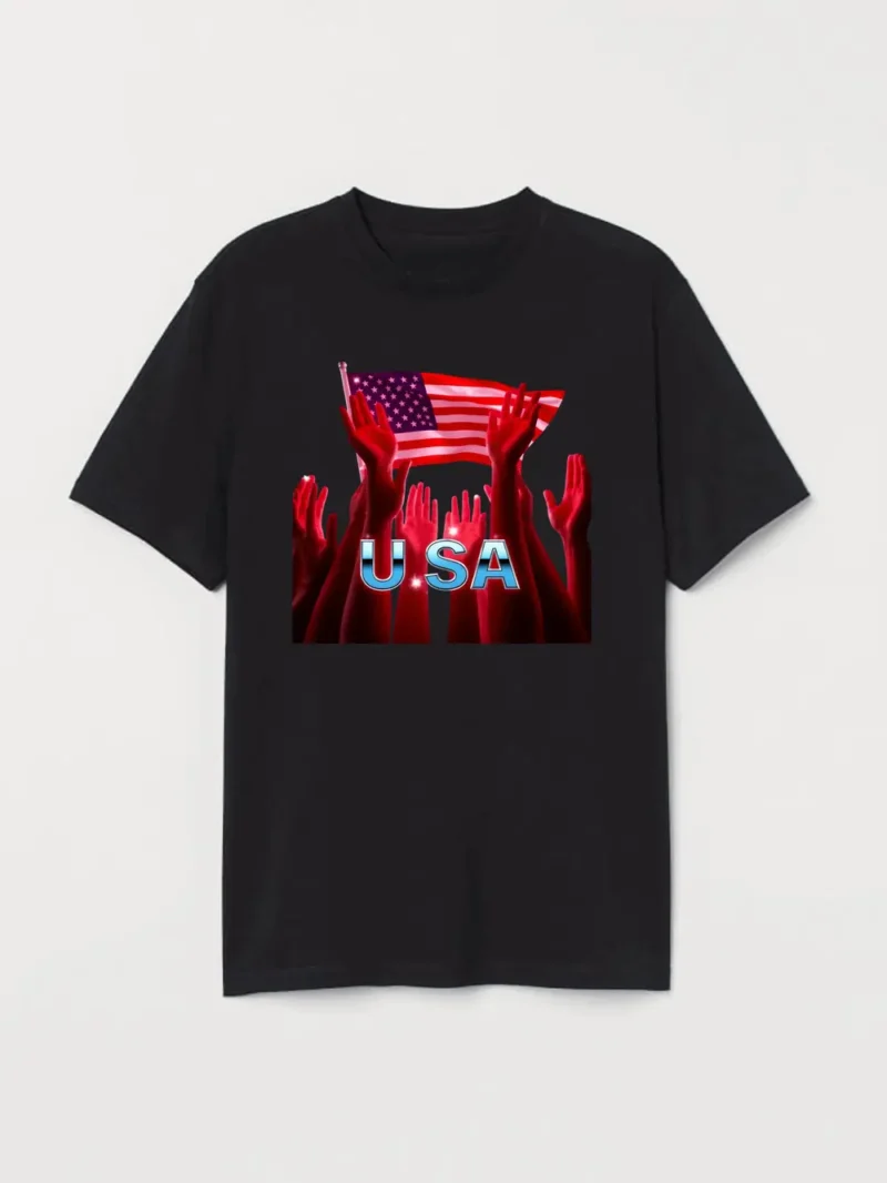 Born To Sparkle Born In The USA Fezapew T-Shirt - Image 2