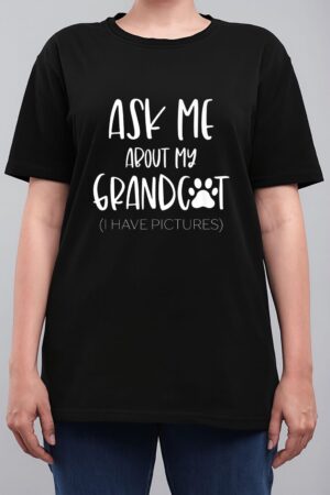 Ask Me About My Grandcat Grandma Granddad Cat Dad Pet Love Women T-Shirt
