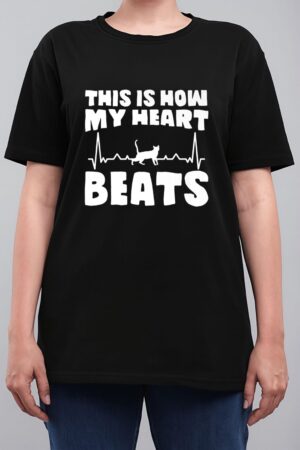 Best Cat Dad This Is How My Heart Beats Kitty Christmas Mom Women T-Shirt