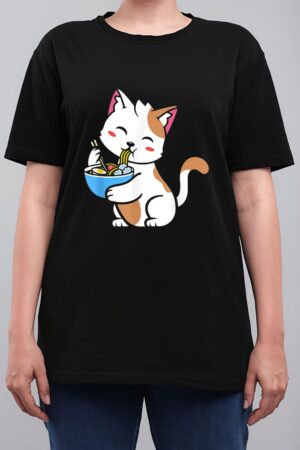 Cat Ramen Anime Kawaii Teen gift Women T-Shirt