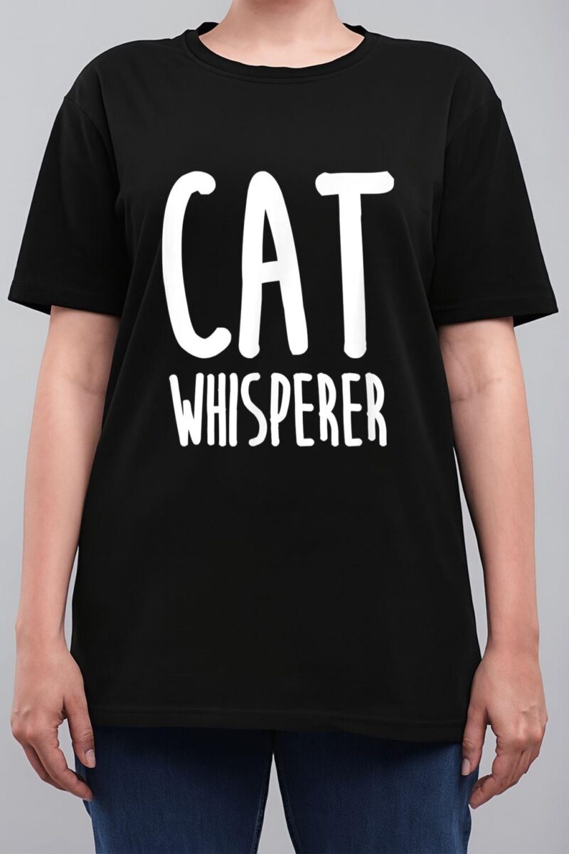Cat Whisperer Funny and Cute Cat Women T-Shirt