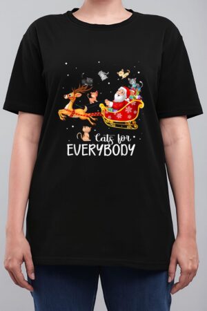 Cats For Everybody Cat Christmas Pajama Family Party Gifts Women T-Shirt