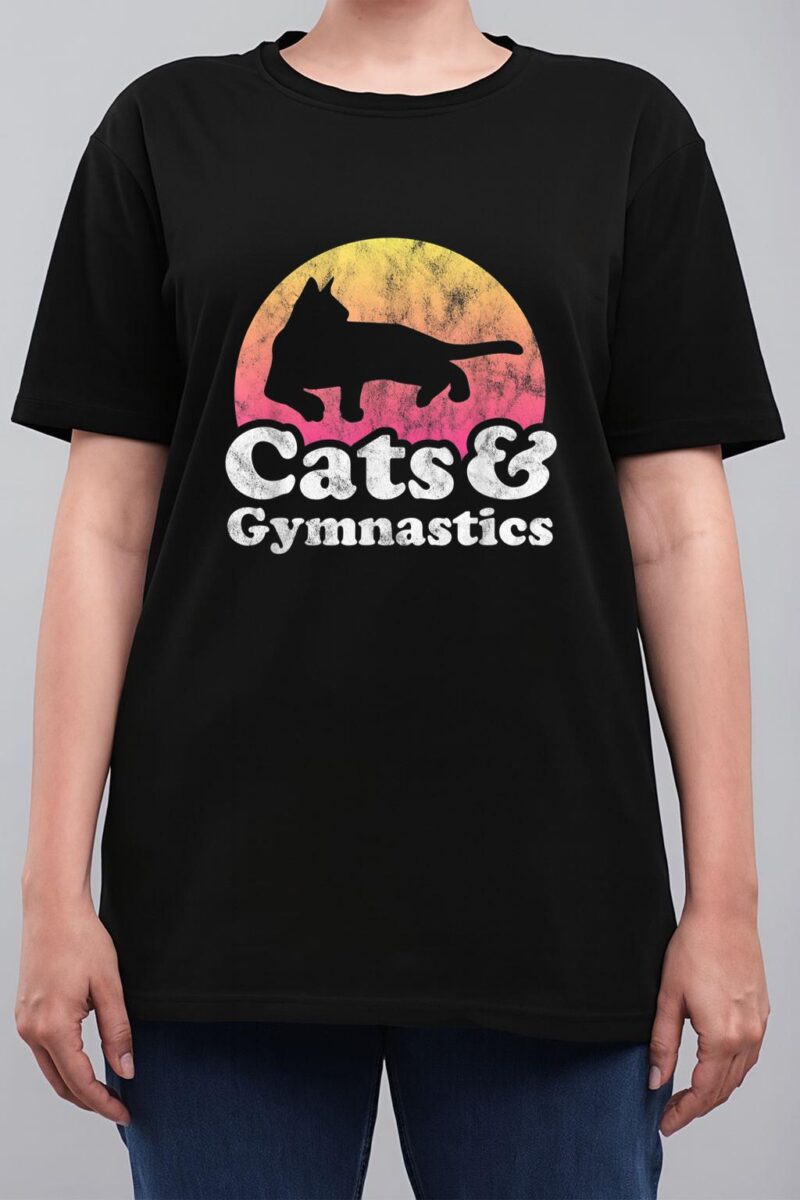 Cats and Gymnastics Cat and Gymnast Women T-Shirt