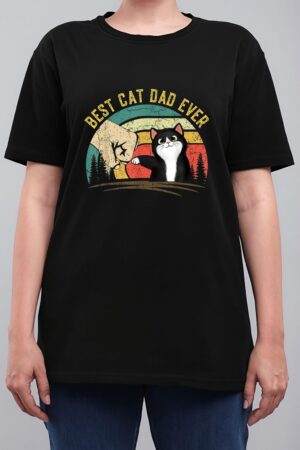 Father's Day 2022 Cat Dad gifts For Men Best Cat Dad Ever Women T-Shirt