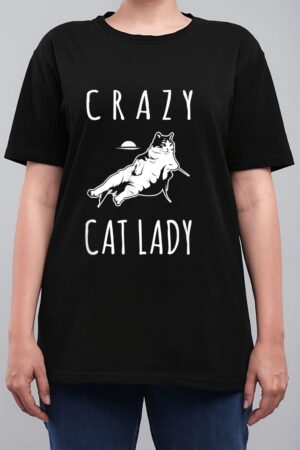 Funny Crazy Cat Lady Meow Kitty Funny Cats Mom And Cat Dad Women T-Shirt