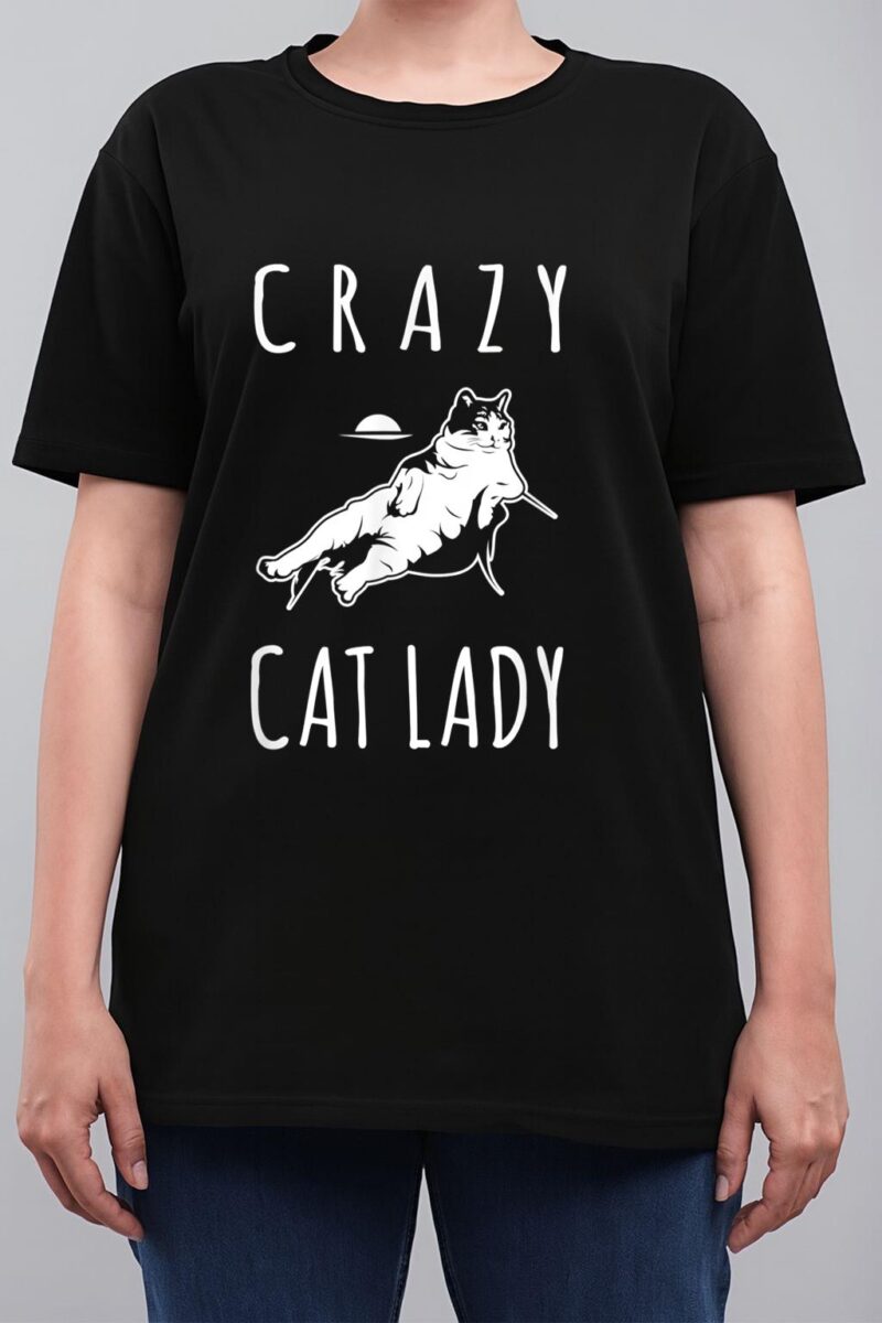 Funny Crazy Cat Lady Meow Kitty Funny Cats Mom And Cat Dad Women T-Shirt