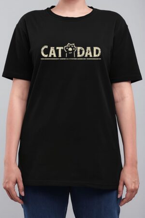 Funny Fathers Day Cat Dad Women T-Shirt