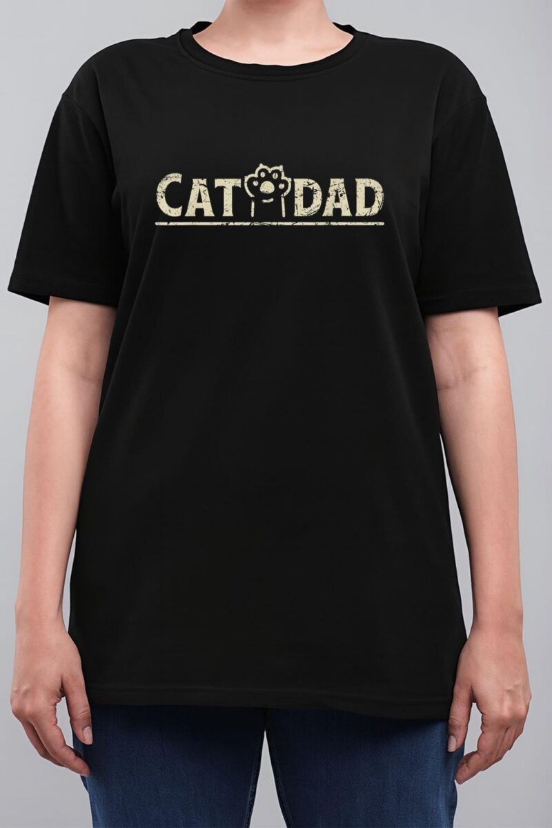 Funny Fathers Day Cat Dad Women T-Shirt