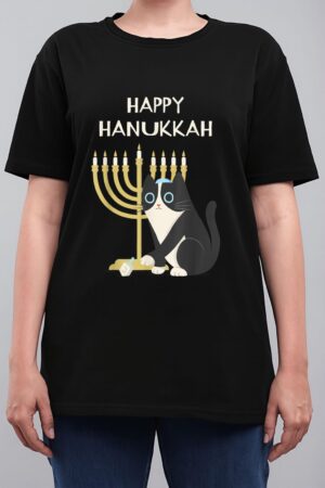 Happy Hanukkah Cat  Hanukkah Women T-Shirt