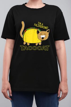 I Am A Palindrome Tacocat Funny Cinco De Meow Cat Lover Women T-Shirt