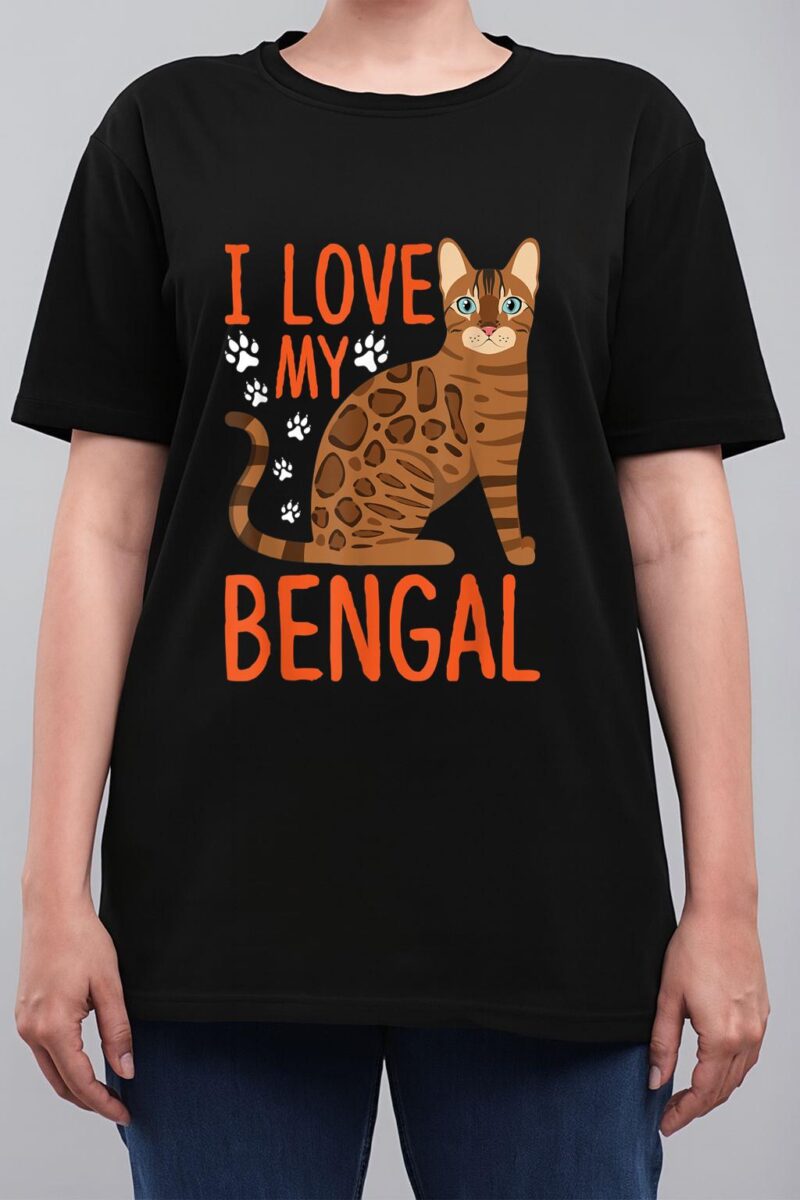 I Love My Bengal Bengal cat Costume Bengal Cat Women T-Shirt