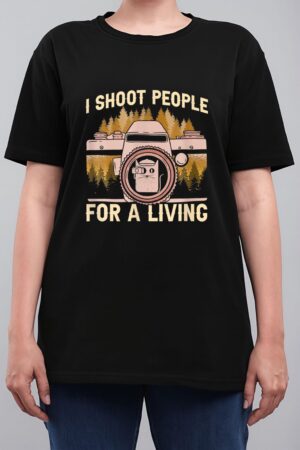 I Shoot People For A Living Photography Cat Photographer Women T-Shirt