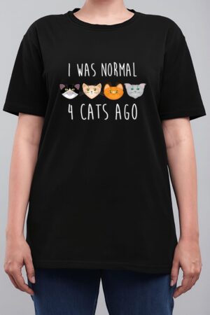 I Was Normal 4 Cats Ago T-shirt (funny cat shirt) Women T-Shirt
