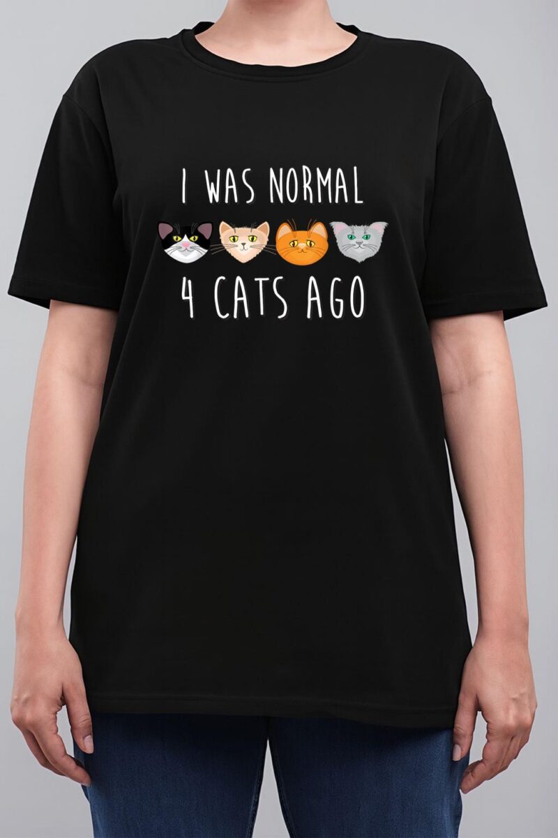 I Was Normal 4 Cats Ago T-shirt (funny cat shirt) Women T-Shirt