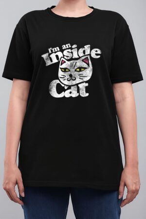 I'm an inside cat  vintage style cat lovers Women T-Shirt