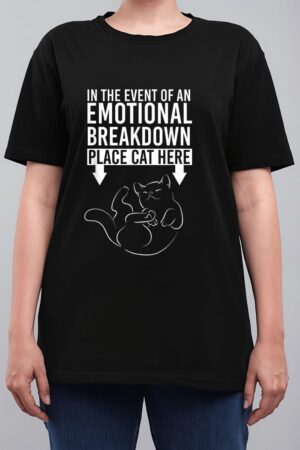 In The Event Of An Emotional Breakdown Place Cat Here Women T-Shirt