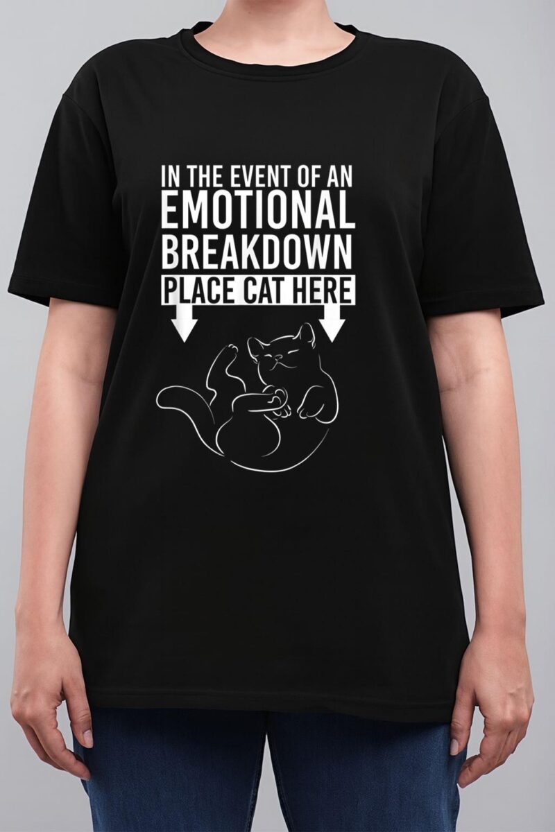 In The Event Of An Emotional Breakdown Place Cat Here Women T-Shirt