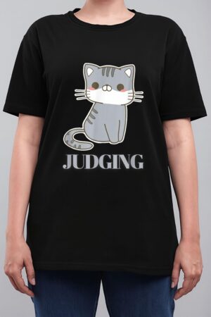 Judging Meme Funny Retro Style Vintage Cats Women T-Shirt