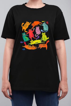 Just A Girl Who Loves Cats Cute Cat Lover Ee Multicolor Women T-Shirt