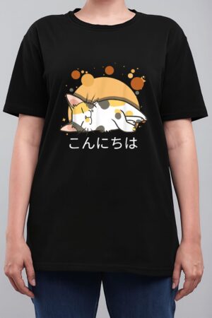Kawaii Cat Anime Japanese Gift Official nager Women T-Shirt