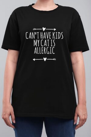 Love Arrows Hearts Funny Can Have Kids My Cat Is Allergic Women T-Shirt