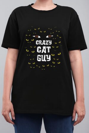 Mens Crazy Cat Guy & Cat Daddy Women T-Shirt