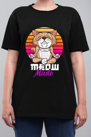 Meow Maste Funny Cat Yoga Namaste Women T-Shirt