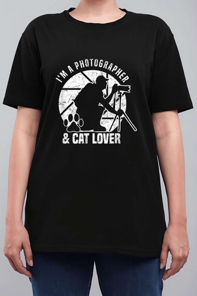 Photography I M A Photographer Cat Lover Photograph Women T-Shirt