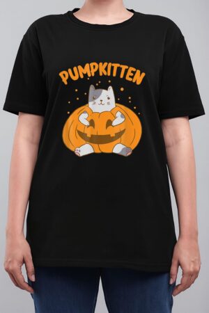 Pumpkitten Halloween 2022 Group Funny Pumpkin And Cat Women T-Shirt