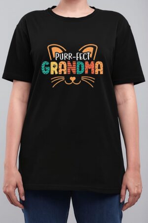 Purr-fect Cat Grandma Cats Lover Women T-Shirt