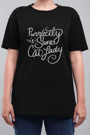Purrfectly Sane Cat Lady Funny Cat Women T-Shirt
