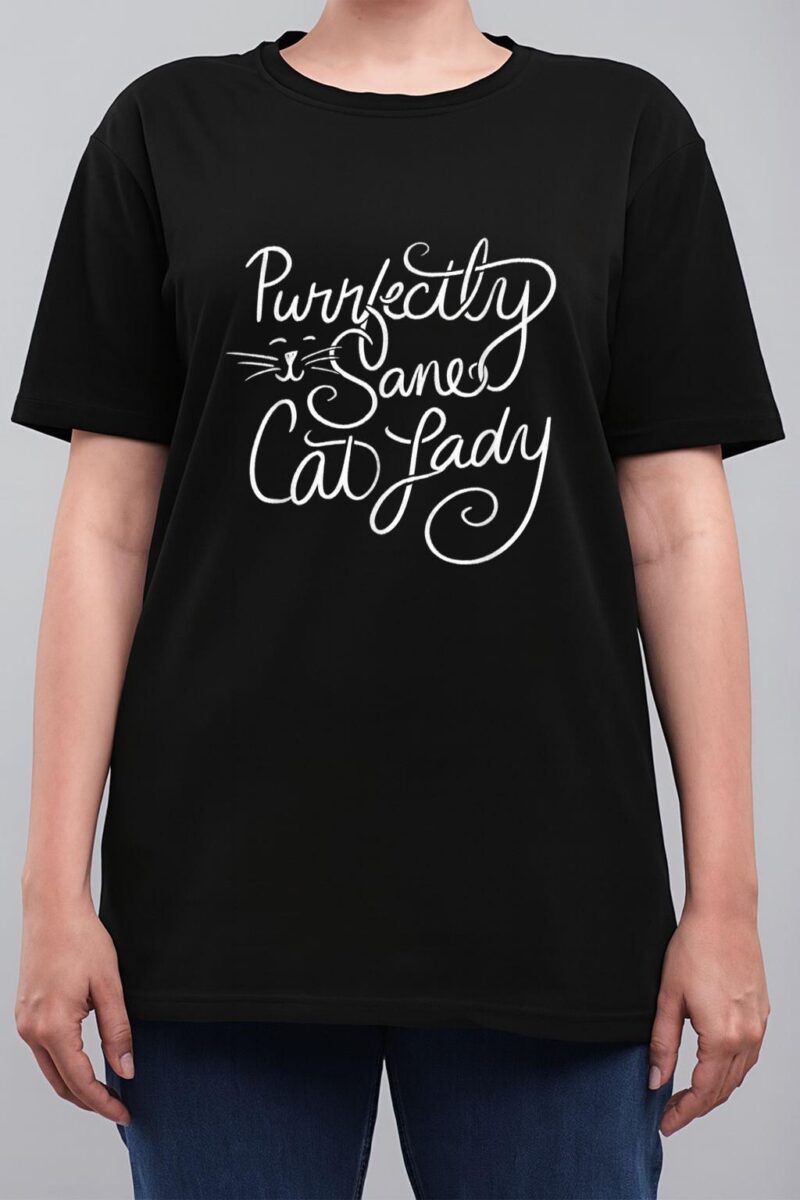 Purrfectly Sane Cat Lady Funny Cat Women T-Shirt