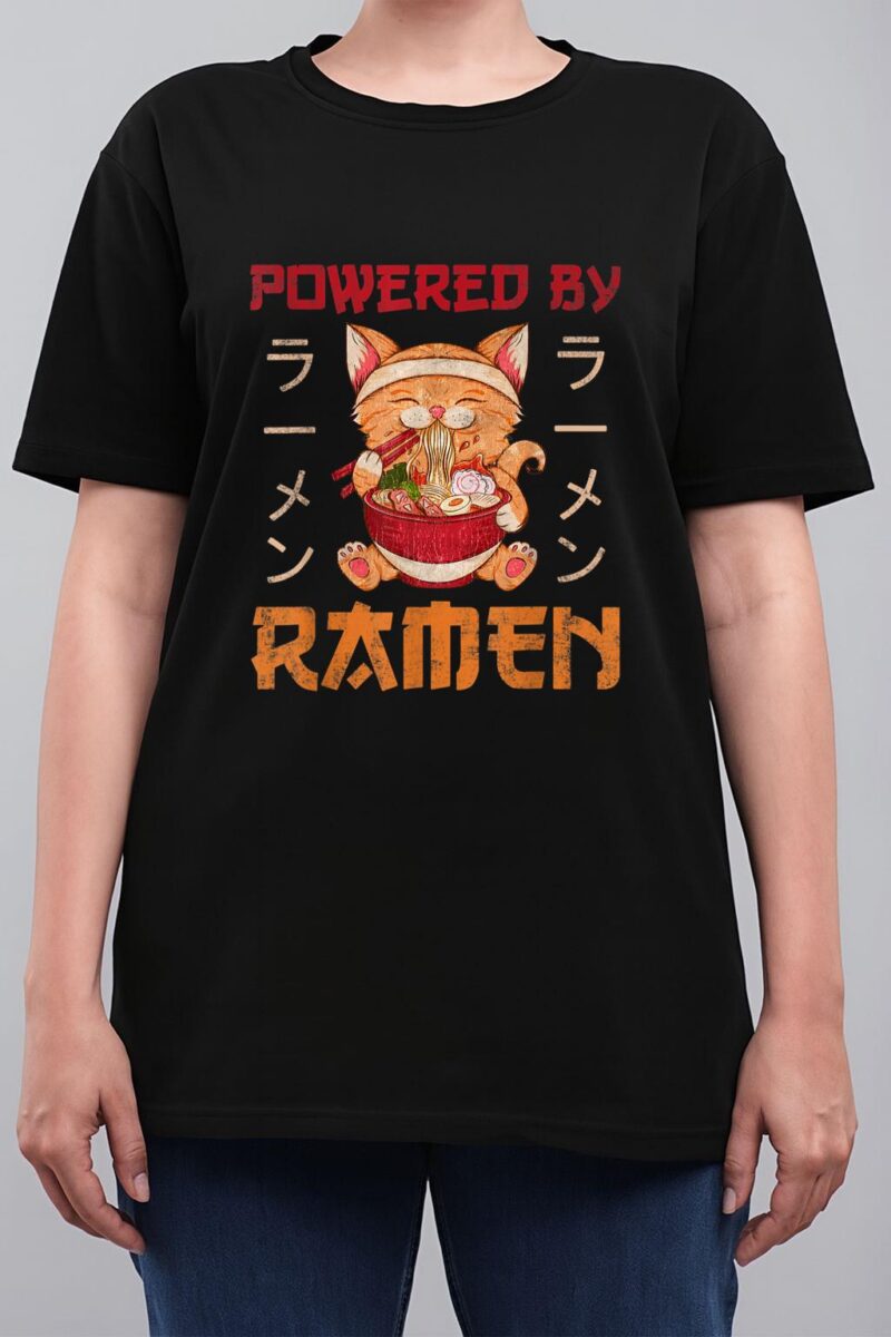 Ramen Cat Kawaii Anime Japanese Food Gift Women T-Shirt