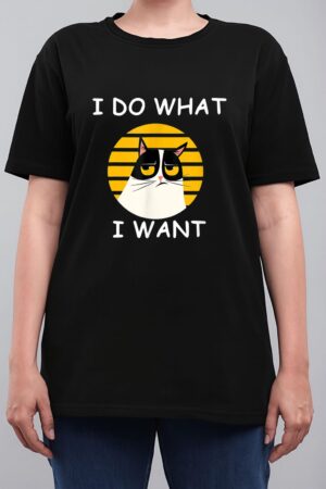 Retro I Do What I Want With My Cat Funny Cat Love Women T-Shirt