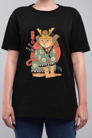 Samurai Japanese Cat Bushido Katana Vintage Gifts Men Women Women T-Shirt