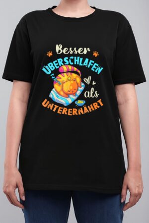 Sleep Cat Funny Pajama In German Women T-Shirt