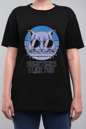 Sometime I Like You Meme Funny Retro Style Vintage Cats Women T-Shirt