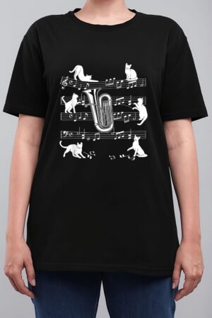 Tubist Cats for Cat loving Tuba player Women T-Shirt