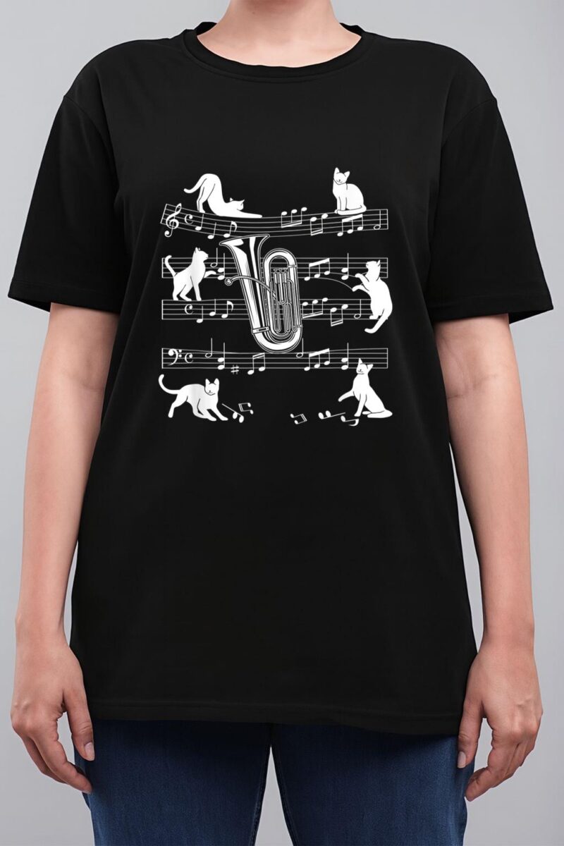 Tubist Cats for Cat loving Tuba player Women T-Shirt