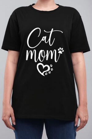 Womens Cat Mom Women T-Shirt