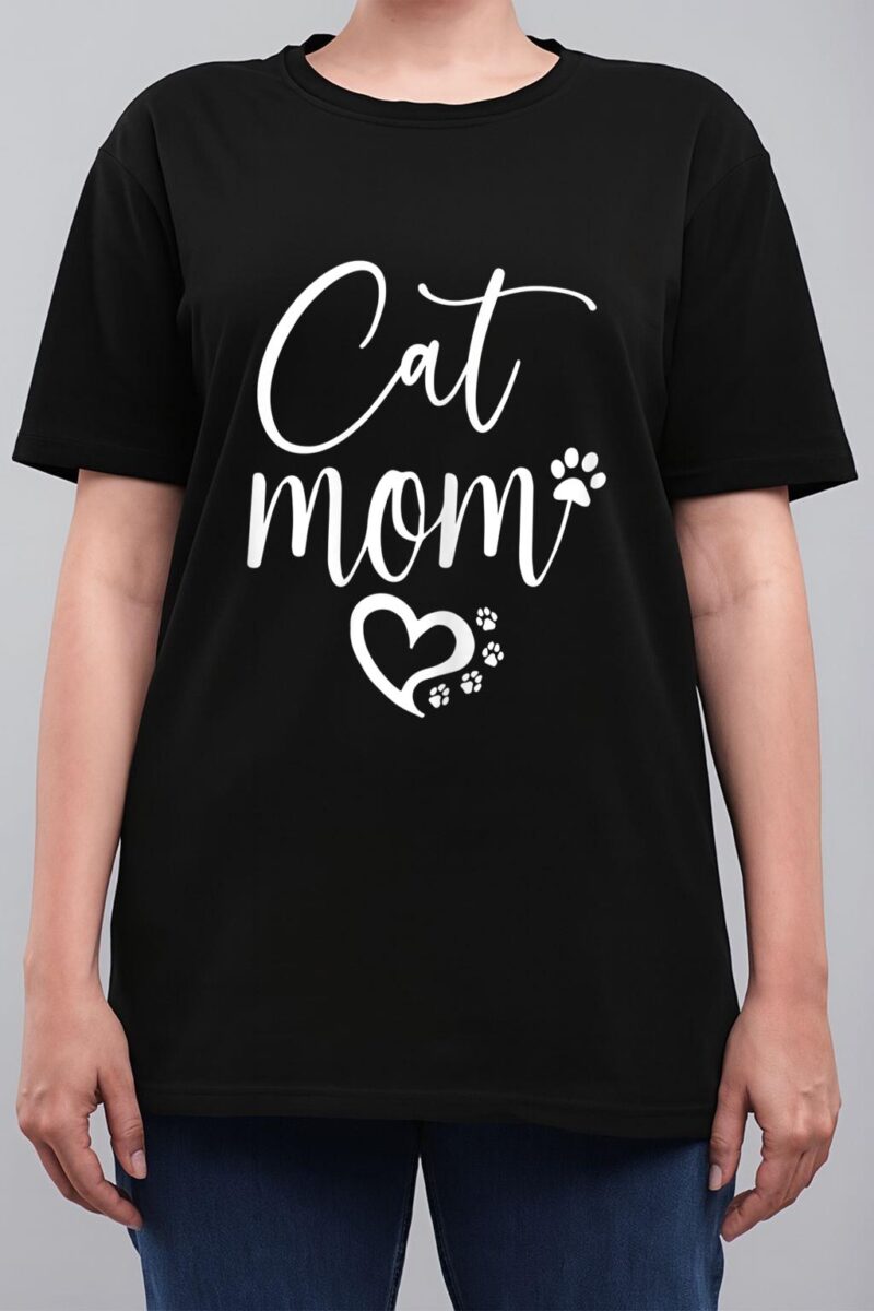Womens Cat Mom Women T-Shirt