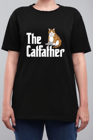 funny catfather shirt Funny Meow Cat for Dad Lover Women T-Shirt